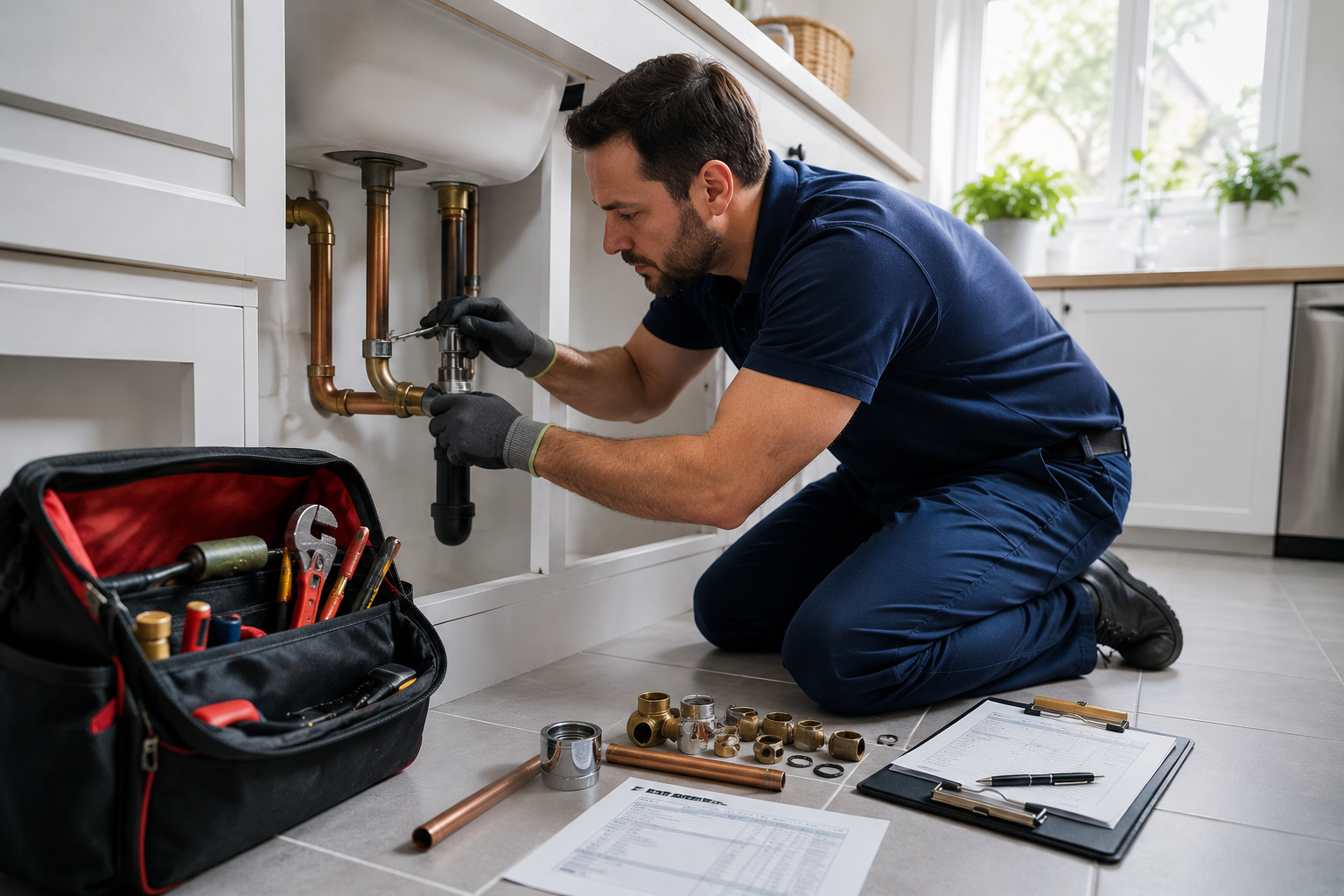 Plumbing Companies operations and accounting workflow